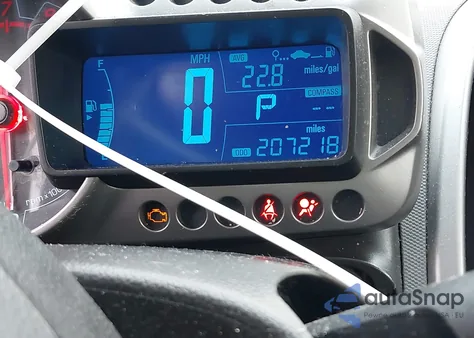 2013 Chevrolet Sonic Lt Auto z USA, uszkodzony, nr VIN 1G1JC5SH7D4207407